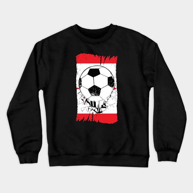 Vintage Canadian Flag with Soccer Ball // Retro Canada Soccer Crewneck Sweatshirt by SLAG_Creative